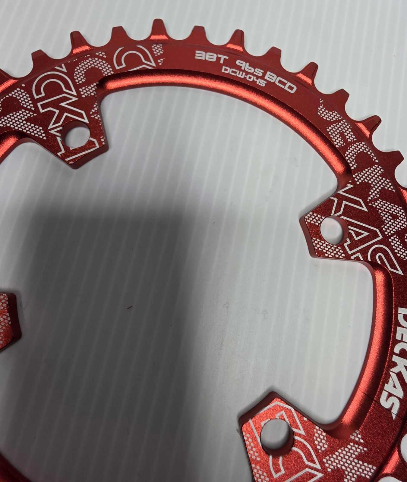 Deckas ROUND 38T 96SH Bicycle Bike Chainring Sprocket – Red New