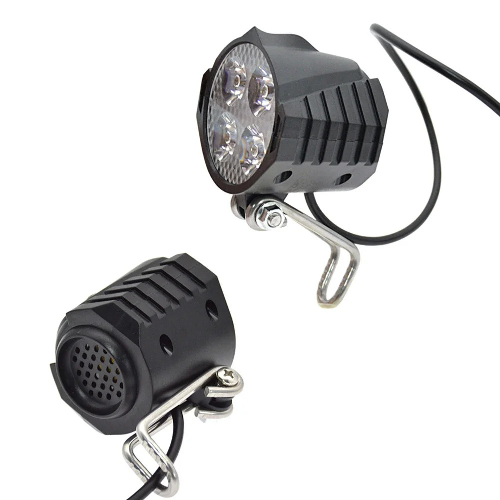 LED Headlight Tail Light Set 24V 36V 48V Horn Turn Signal Switch E-Bike Parts