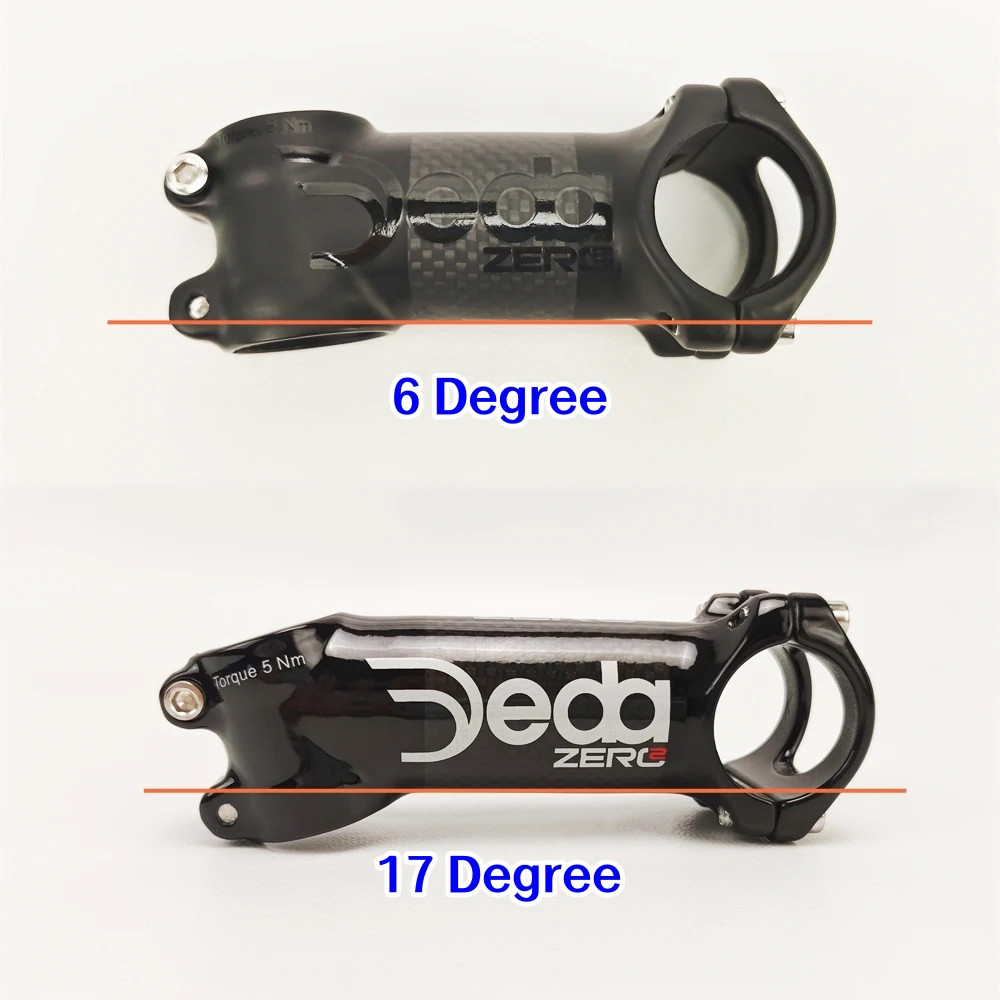 Carbon Road MTB Bicycle Stem 31.8*60-120mm 6/17 Degrees Angle Bike Parts