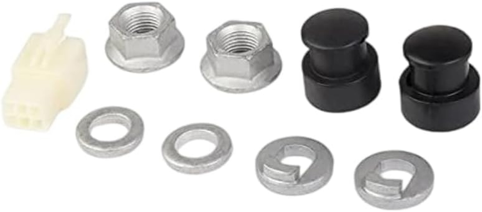 E-Bike Hub Motor Axle Kit, 12Mm Shaft, Front Lock Nut with Washer and Cover, Ele
