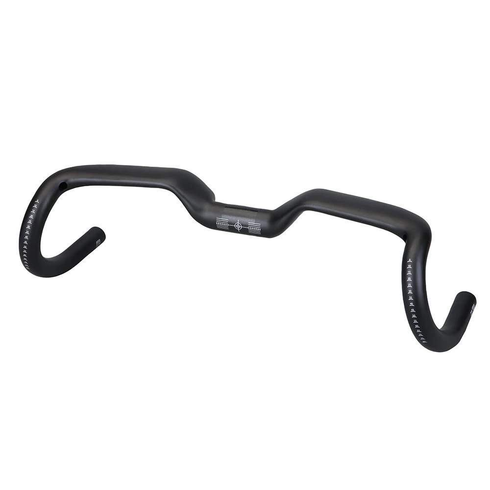 Carbon Fiber Mountain Road Bike Handlebar Full Internal Cable Routing 14° 31.8mm