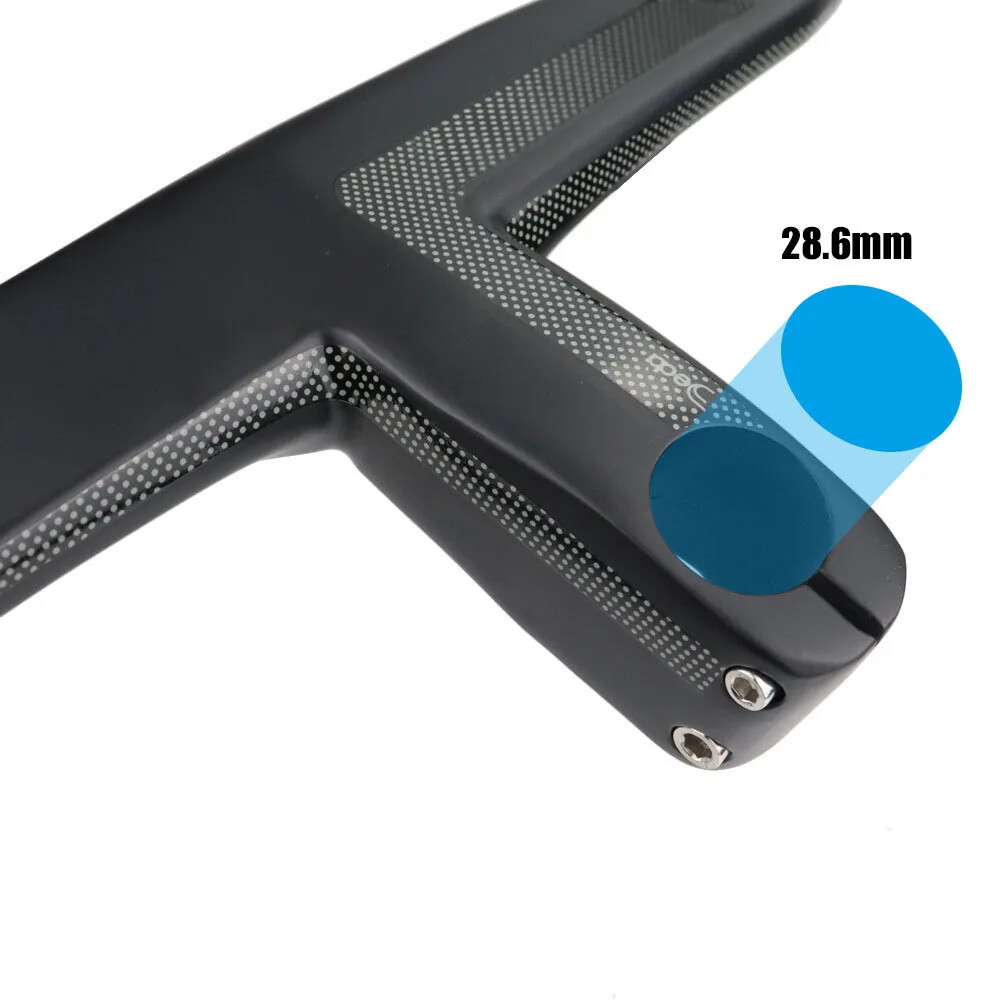 Road Bicycle Handlebars Integrated Carbon Fiber Handlebars 28.6mm with Spacers
