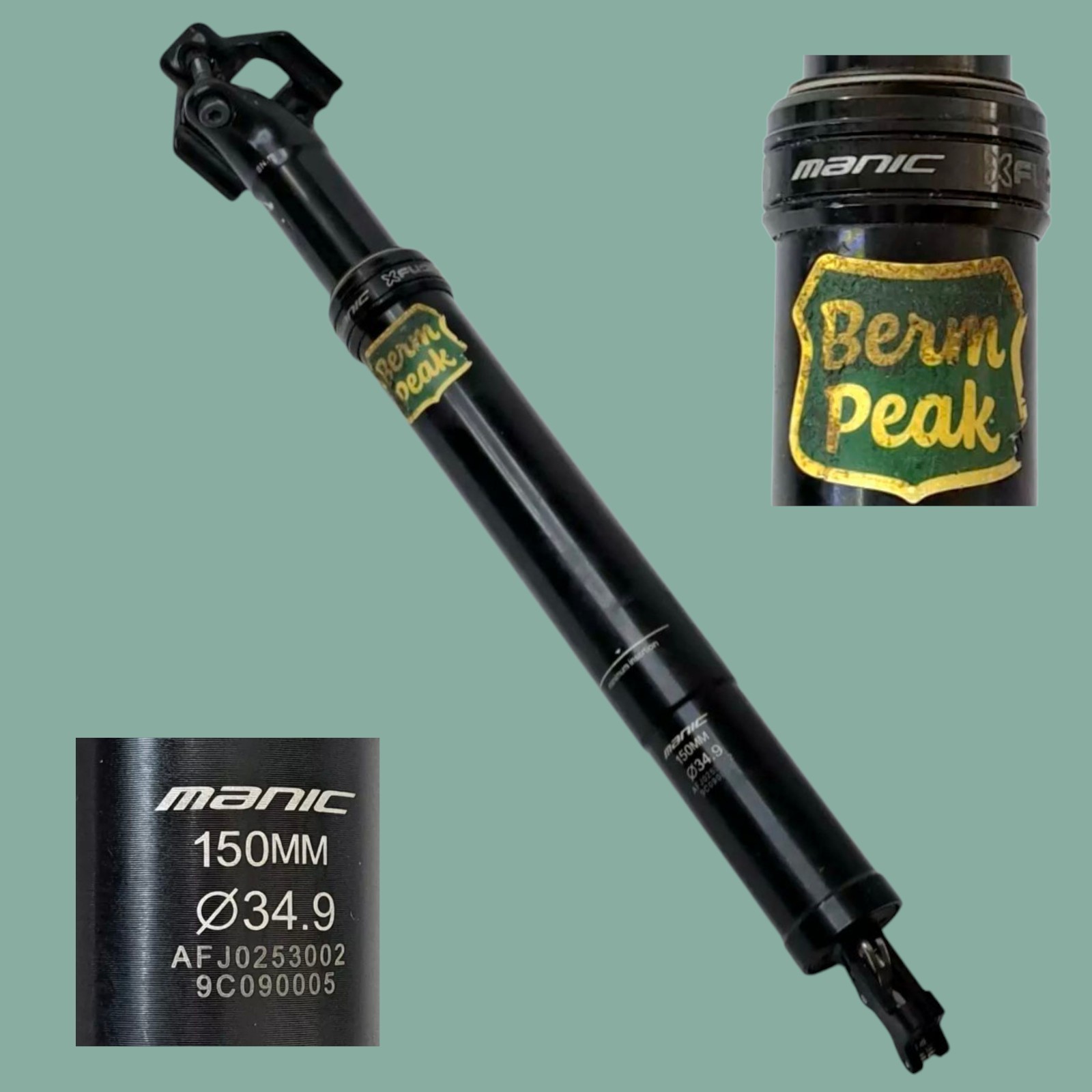 X Fusion Manic 150mm 34.9 Dropper Seatpost – For Parts Only