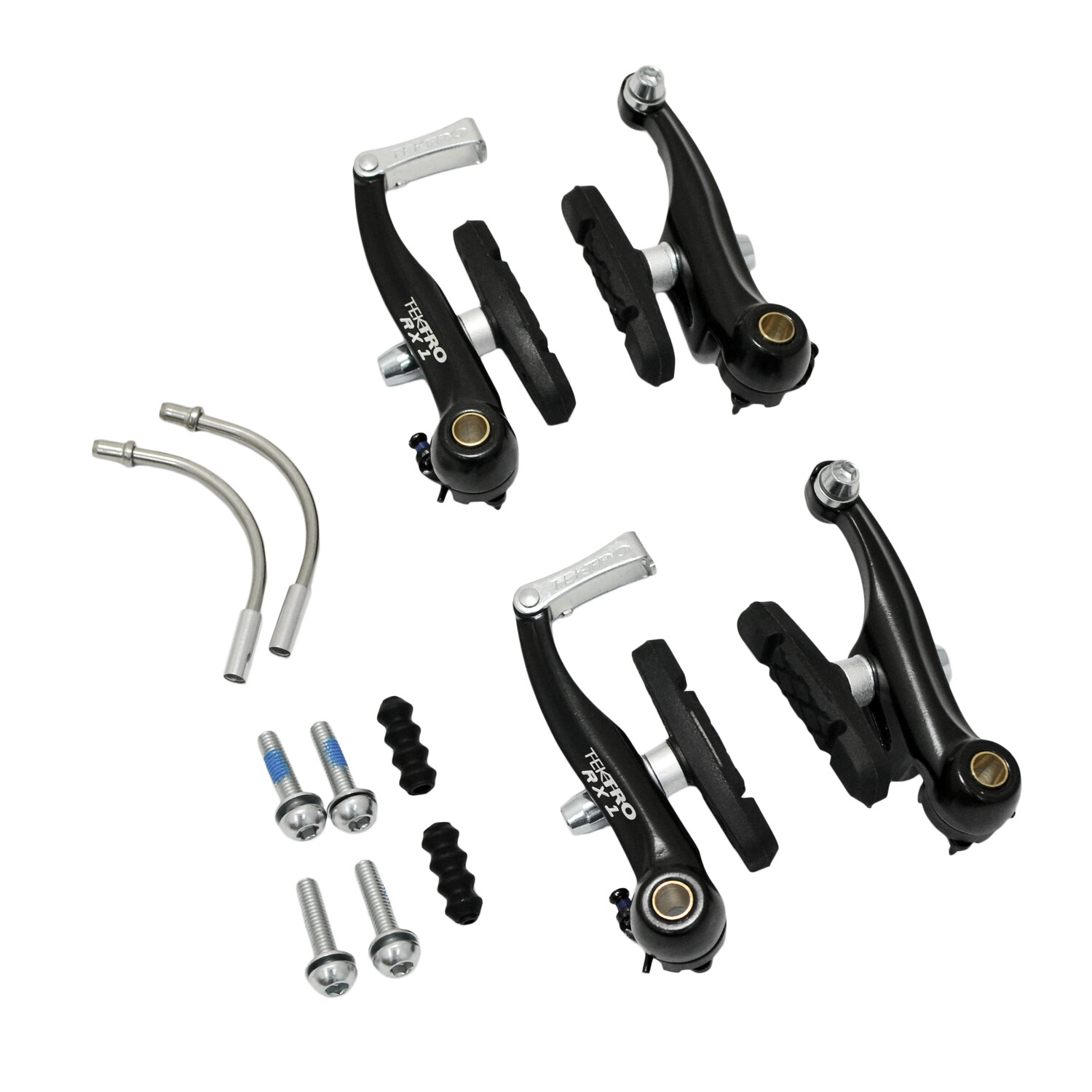 TEKTRO RX1 Mini-V Brake Cyclocross Brake Set (Front+Rear) , Black