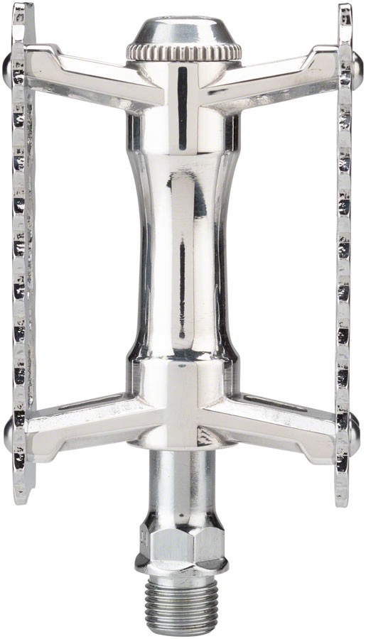 MKS Sylvan Touring Next Cage Platform Pedals 9/16″ Light Aluminum Body Silver