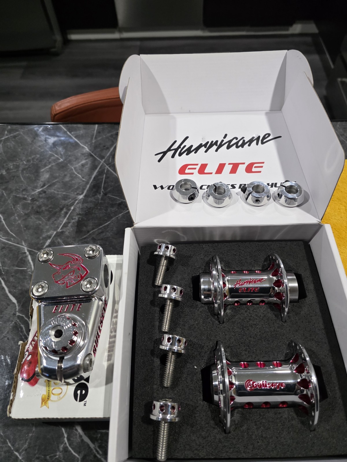 BULLSEYE🎯 Custom Show Polished Hurricanes &Matching Custom Stem BMX se Bikes Gt