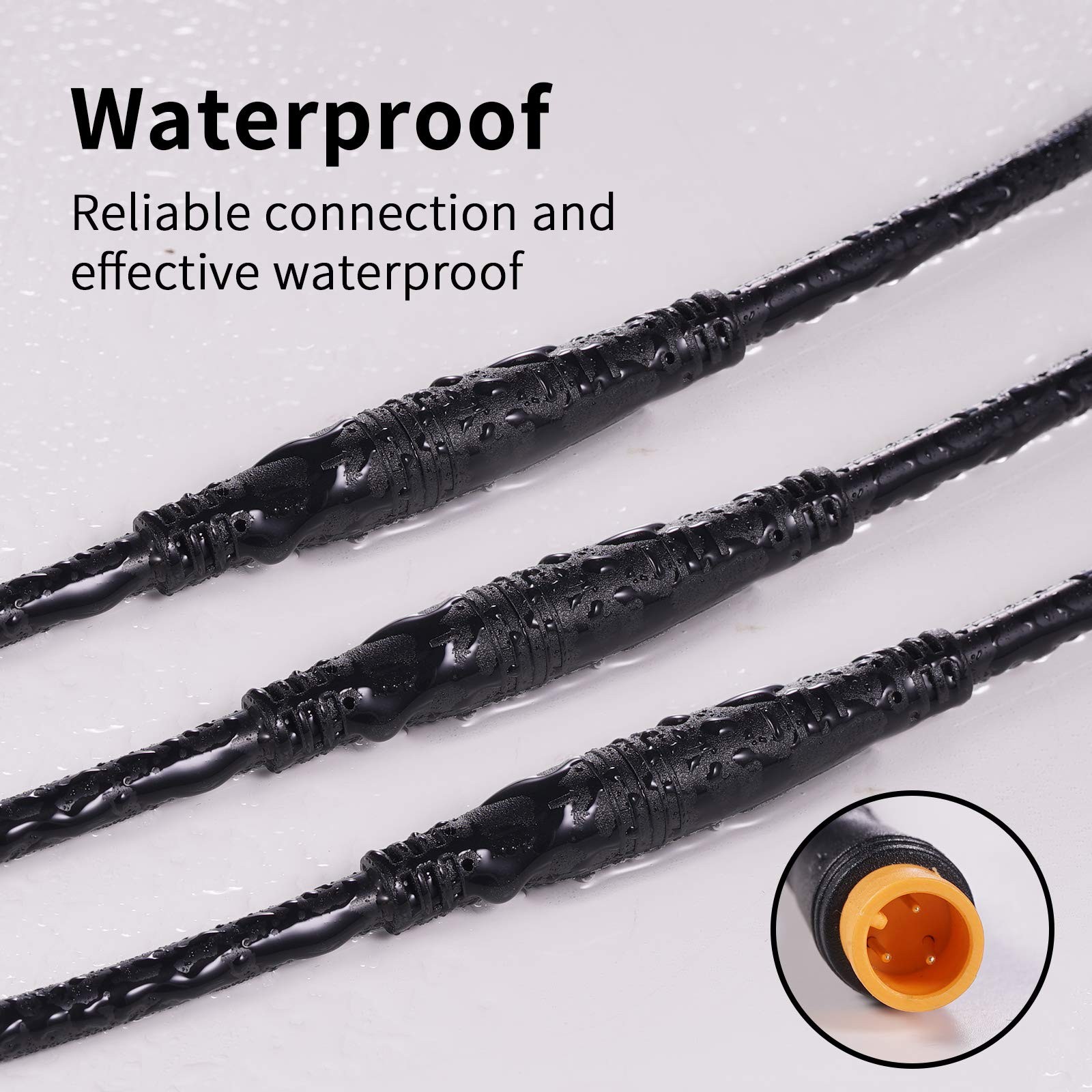 Extension Cable 2Pin/3Pin/4Pin/5Pin/6Pin/8Pin/9Pin Waterproof Plug Works for …
