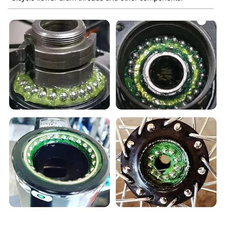 Bicycle Bearing Grease Lubricant Oil Hub & Wheel Maintenance Waterproof Green 50