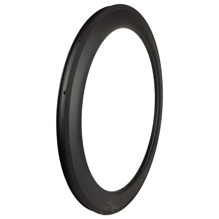 700C 23*60mm Carbon Rim Fixed Gear Road Bike Clincher UD Matte Glossy Ring