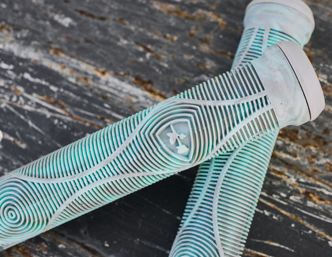 SUBROSA GENETIC BMX BIKE GRIPS + BAR ENDS GT HARO CULT RANT SHADOW TEAL DRIP NEW