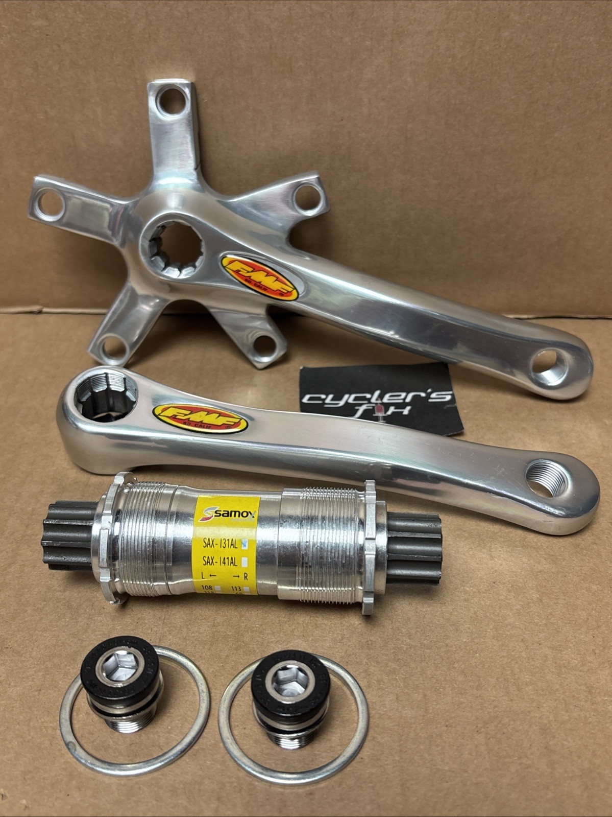 NOS FMF 155mm Pro Stroke Crank Set Isis Spline 110 BCD Mini Bmx Shimano Race w/
