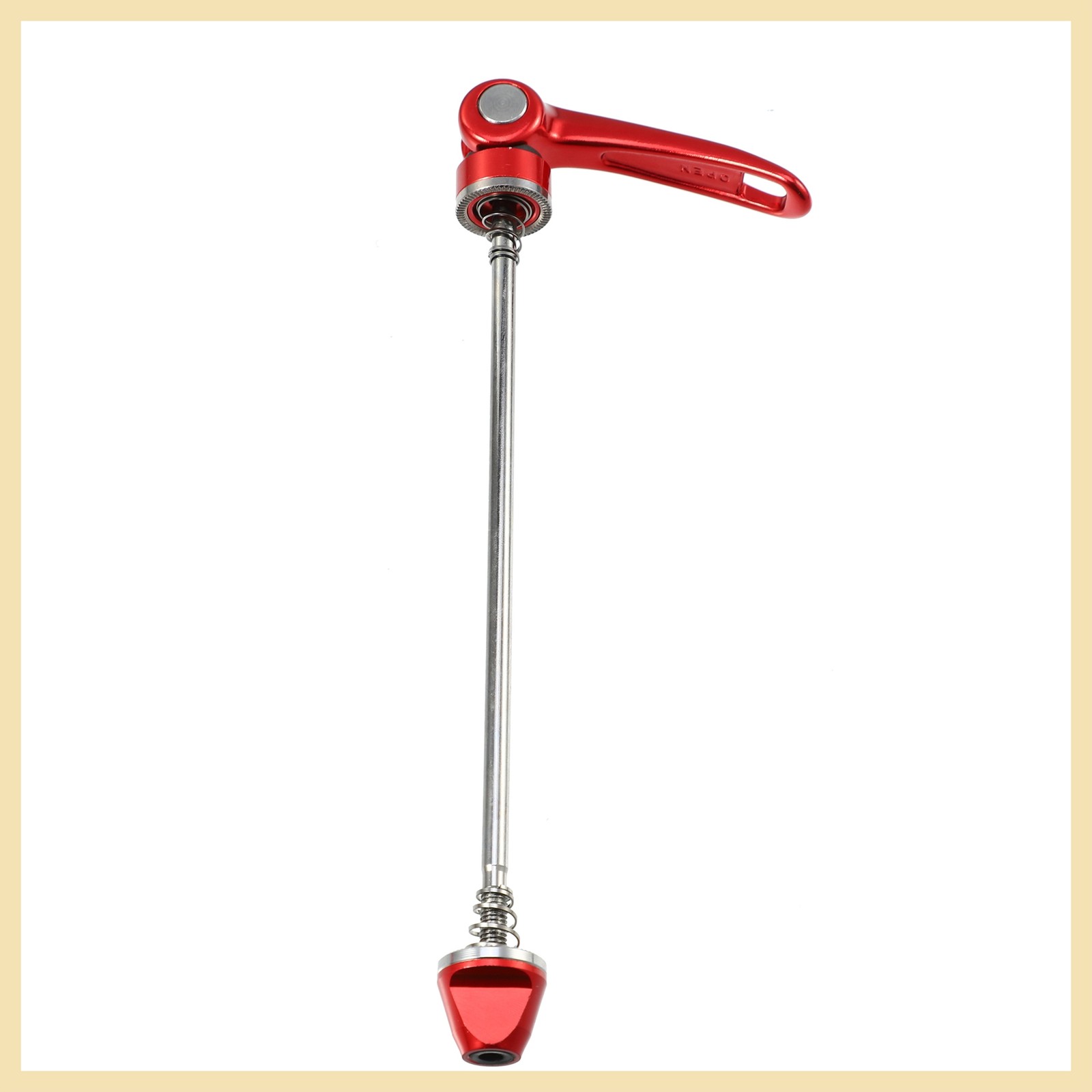 Bicycle Bike Quick Release Axles Skewers Lever Front Rear 150mm 190mm Red