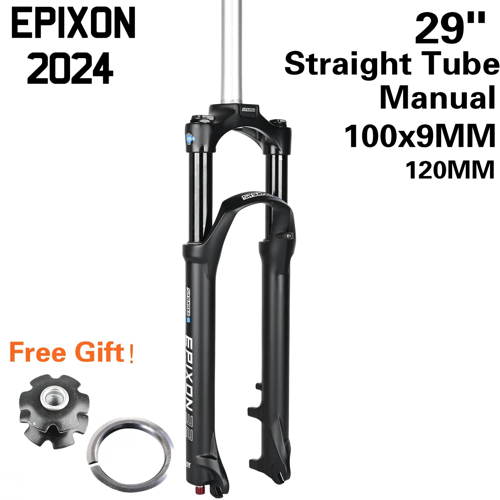 26 27.5 29 Inch Mountain Bike Suspension Fork 100/120mm Air Damping Remote Fork