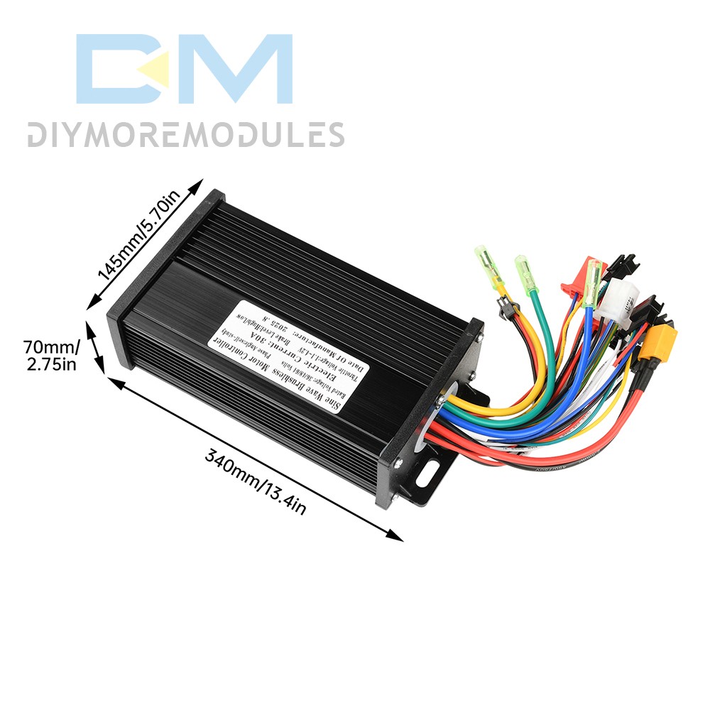 36V 48V 64V 40/30/20A Sine Wave Brushless Motor Controller for Electric Bicycle