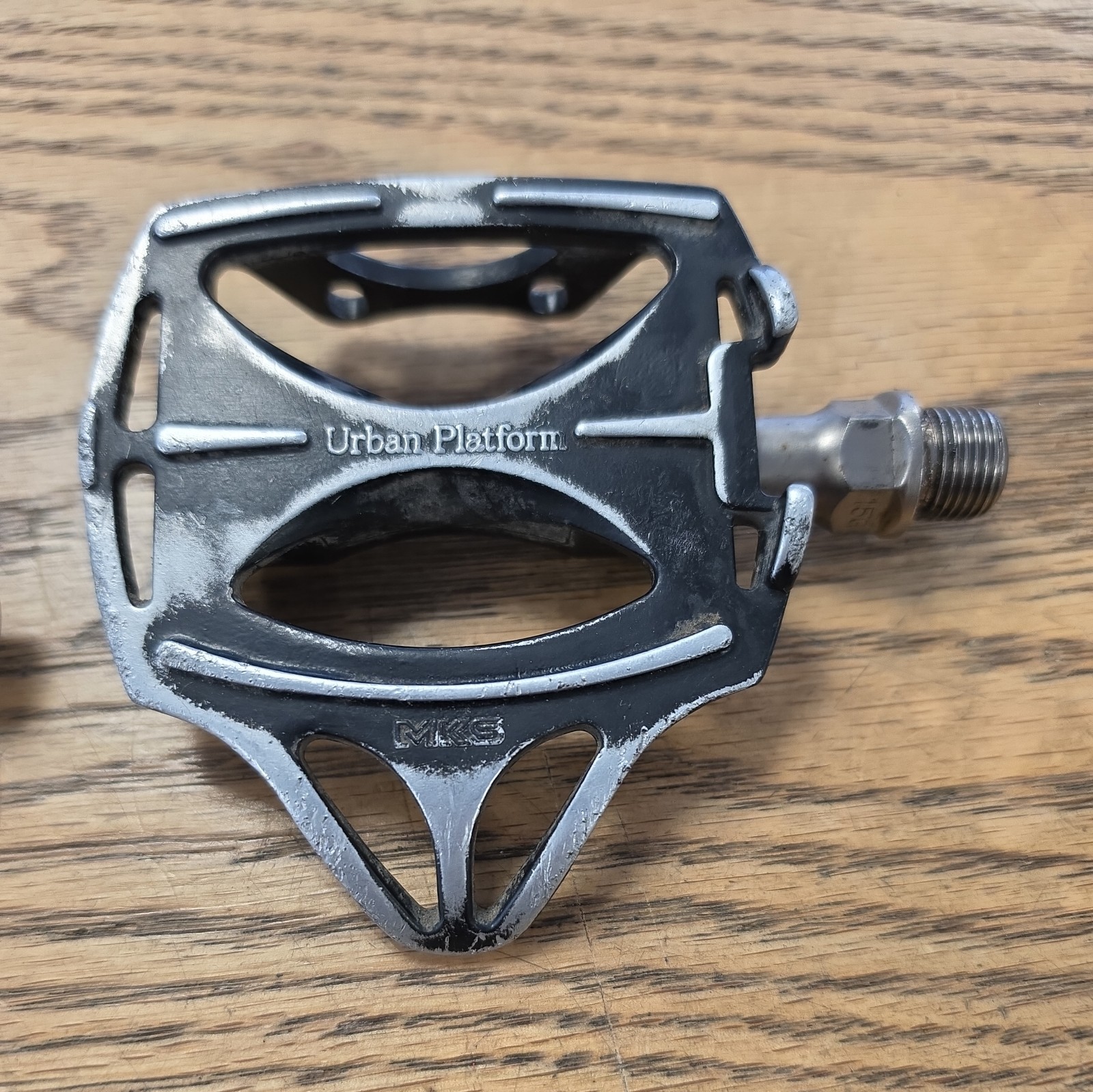 MKS URBAN PLATFORM BLACK ANODIZED FORGED ALLOY BICYCLE PEDALS 9/16 X 20 TPI