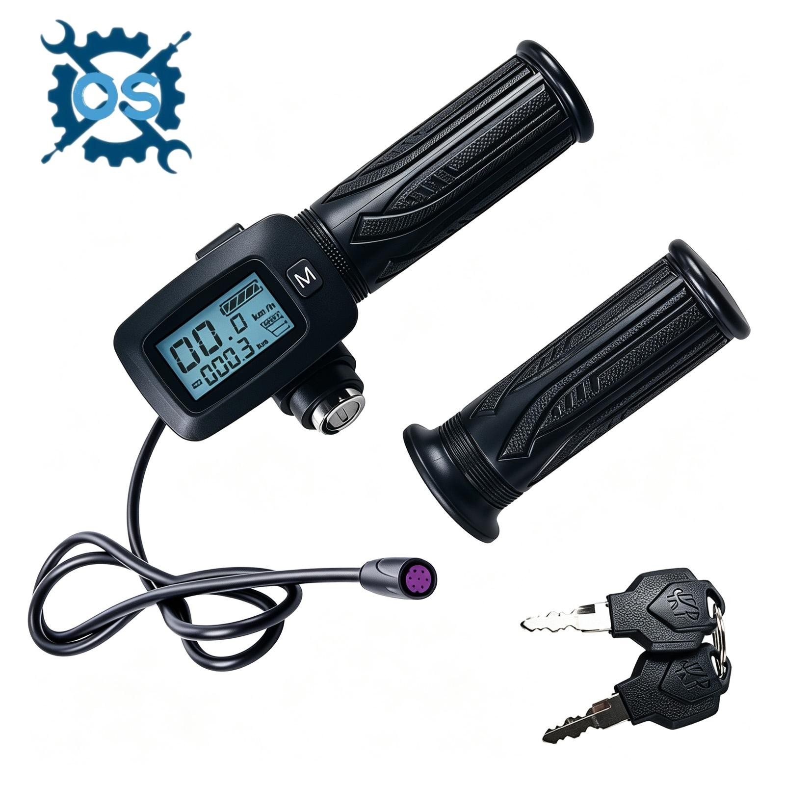 Throttle Handle with M Button 48V for Tuttio Soleil 01 Electric Dirt Bike