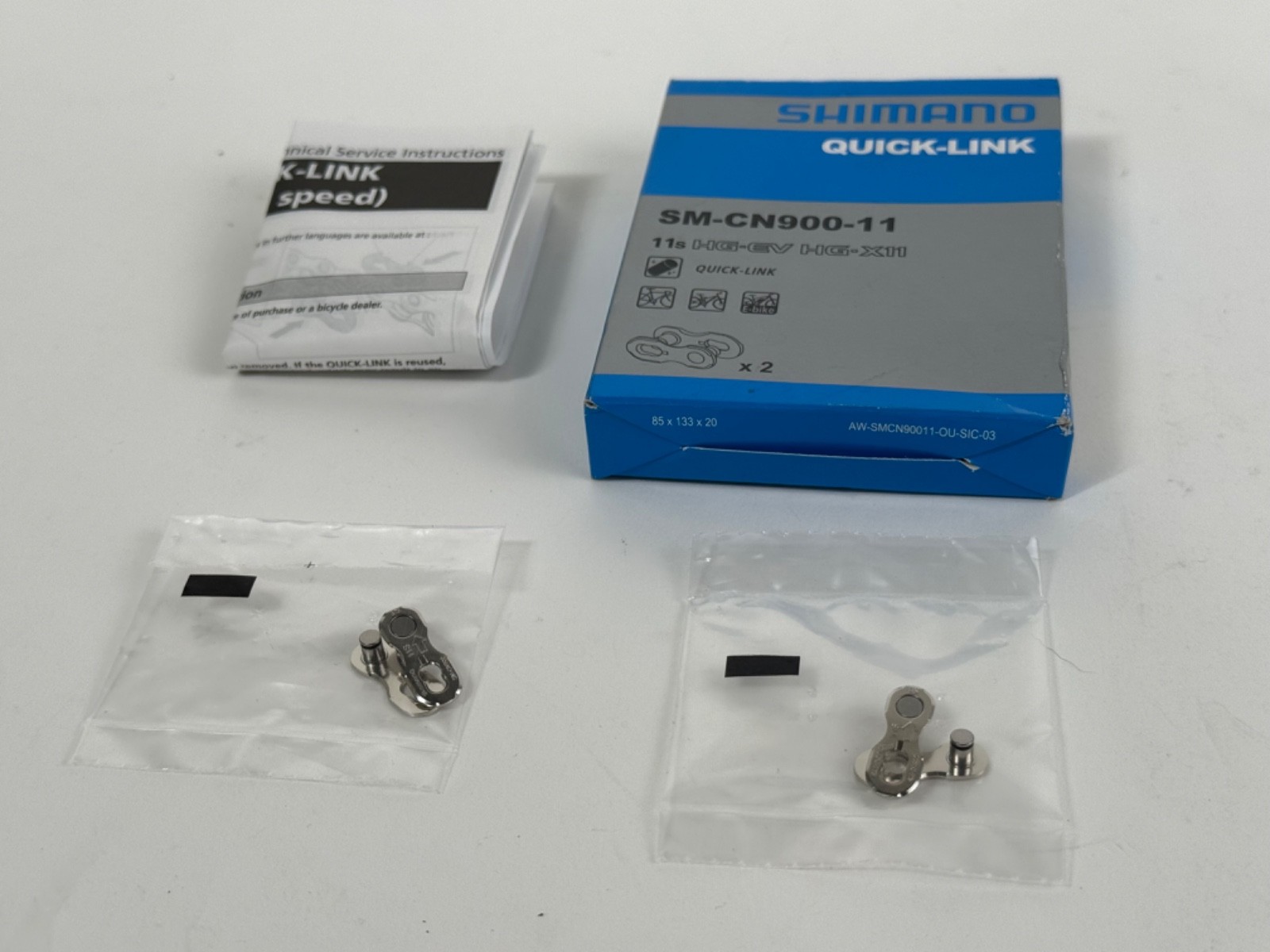2X New Shimano SM-CN900 11-Speed Chain Quick Link Package of 2 Mountain Bike MTB