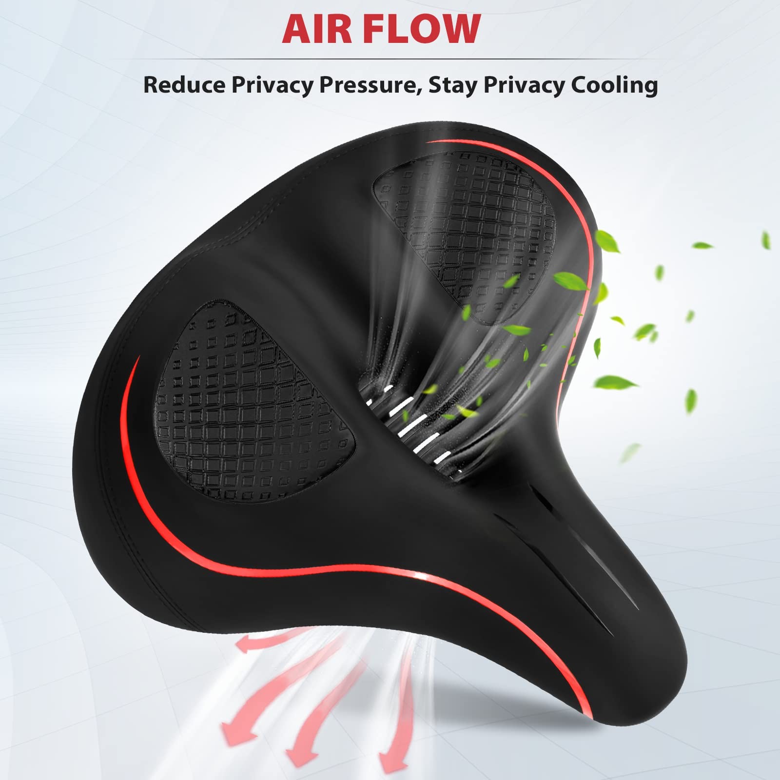 Oversized Seat Compatible with Peloton Bike, Replacement Extra Wide Seat
