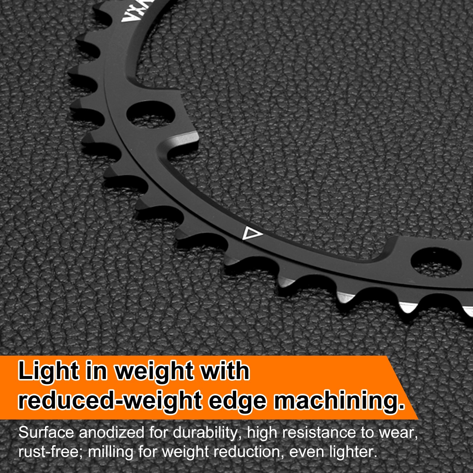 130BCD Bike Chainring 46T Round Narrow Wide Single Chainring for Road Bike