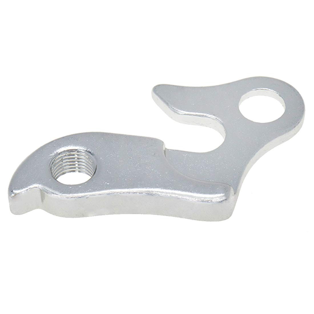 2 Pcs Universal Bicycle Bike Derailleur Hanger Frame Gear Tail Hook, Silver Tone