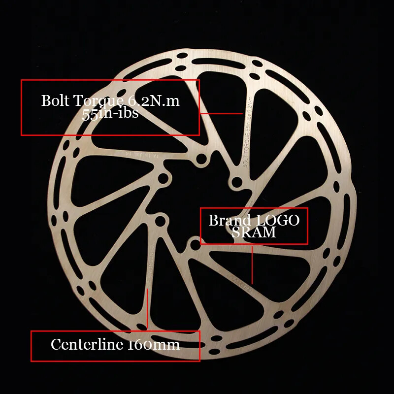 2PC Bicycle Brake Rotor 160mm 180mm 203mm MTB Centerline Rotor Hydraulic Brakes