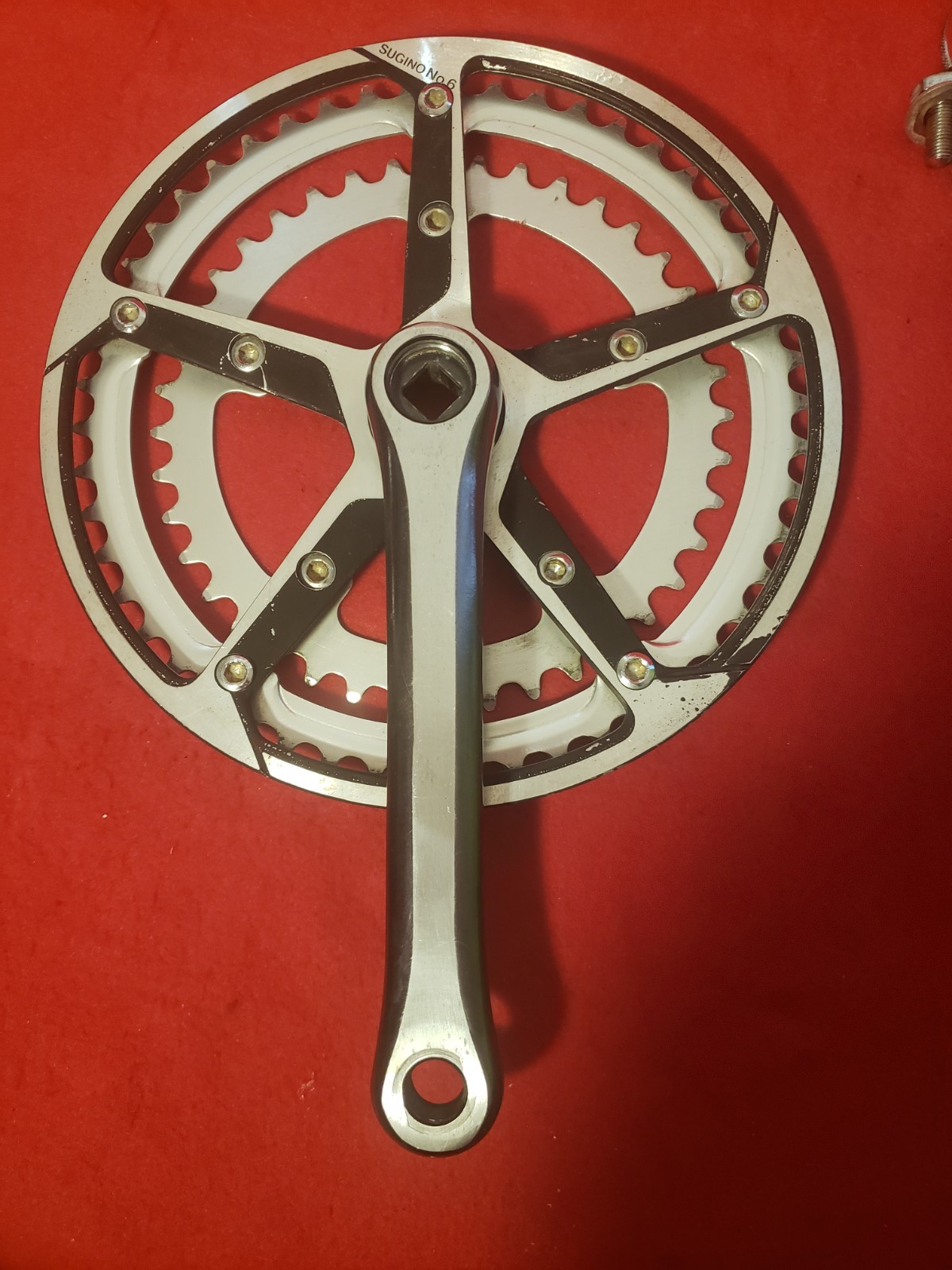 Vintage 80s Sugino No 6 50/40 T Crank Set 170 MM Fits Kuwahara Schwinn Mongoose