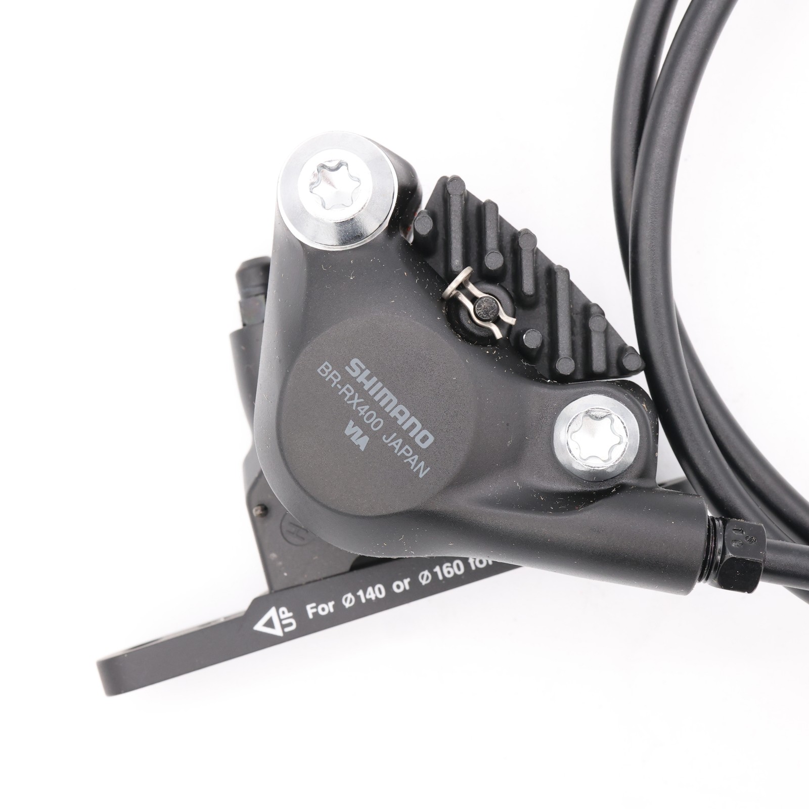 Shimano GRX BR-RX400 Hydraulic Disc Brake Caliper Flat Mount w/ Hose Adapter