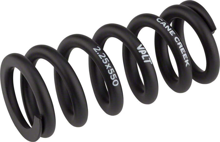 Cane Creek VALT Lightweight Steel Spring for Coil Shock 2.25″/57mm x 550lbs Blk