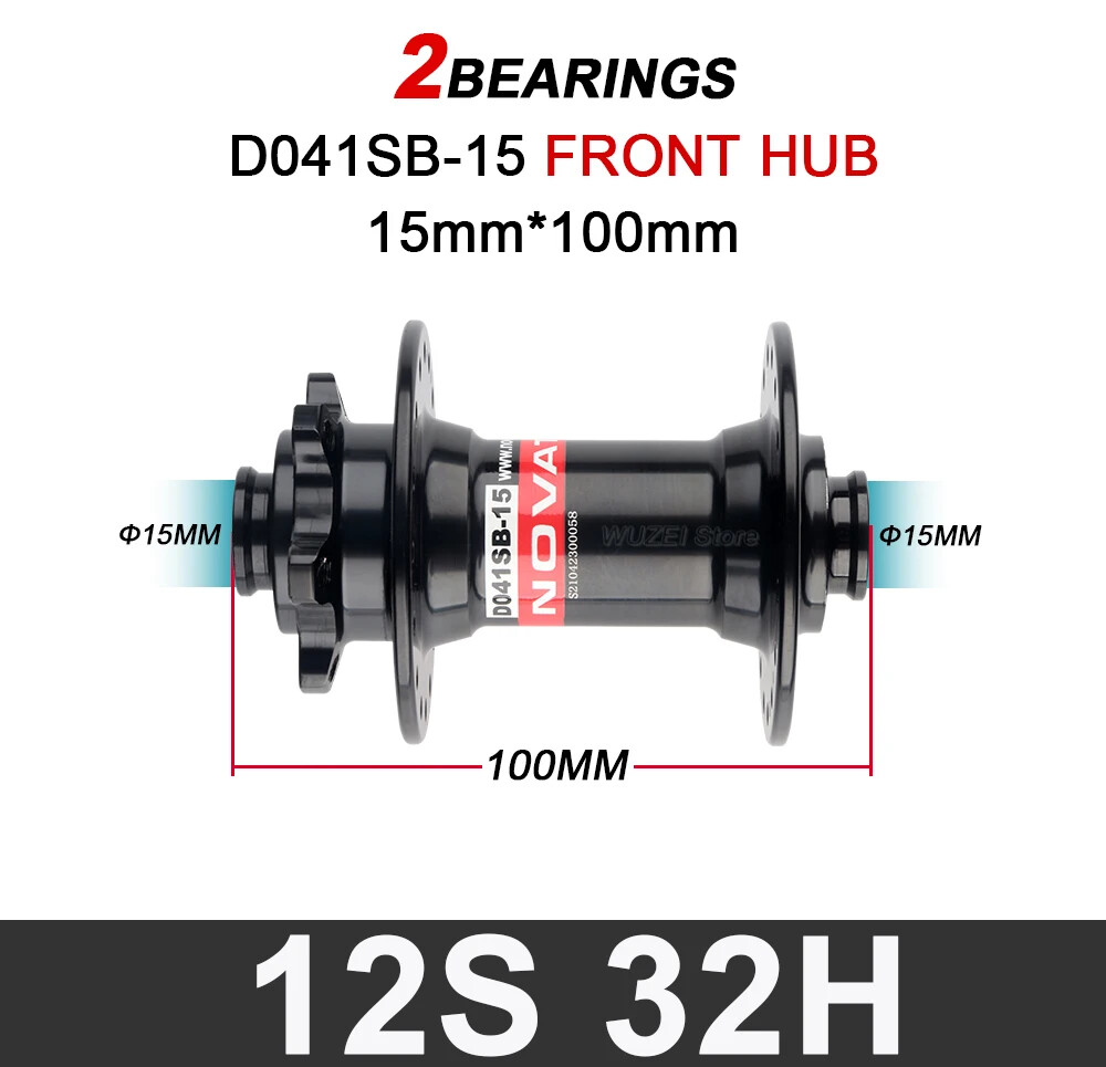 32 Holes Mtb Bicycle Hub Axle Boost Front 2 Rear 6 Bearings Bicycle Hub