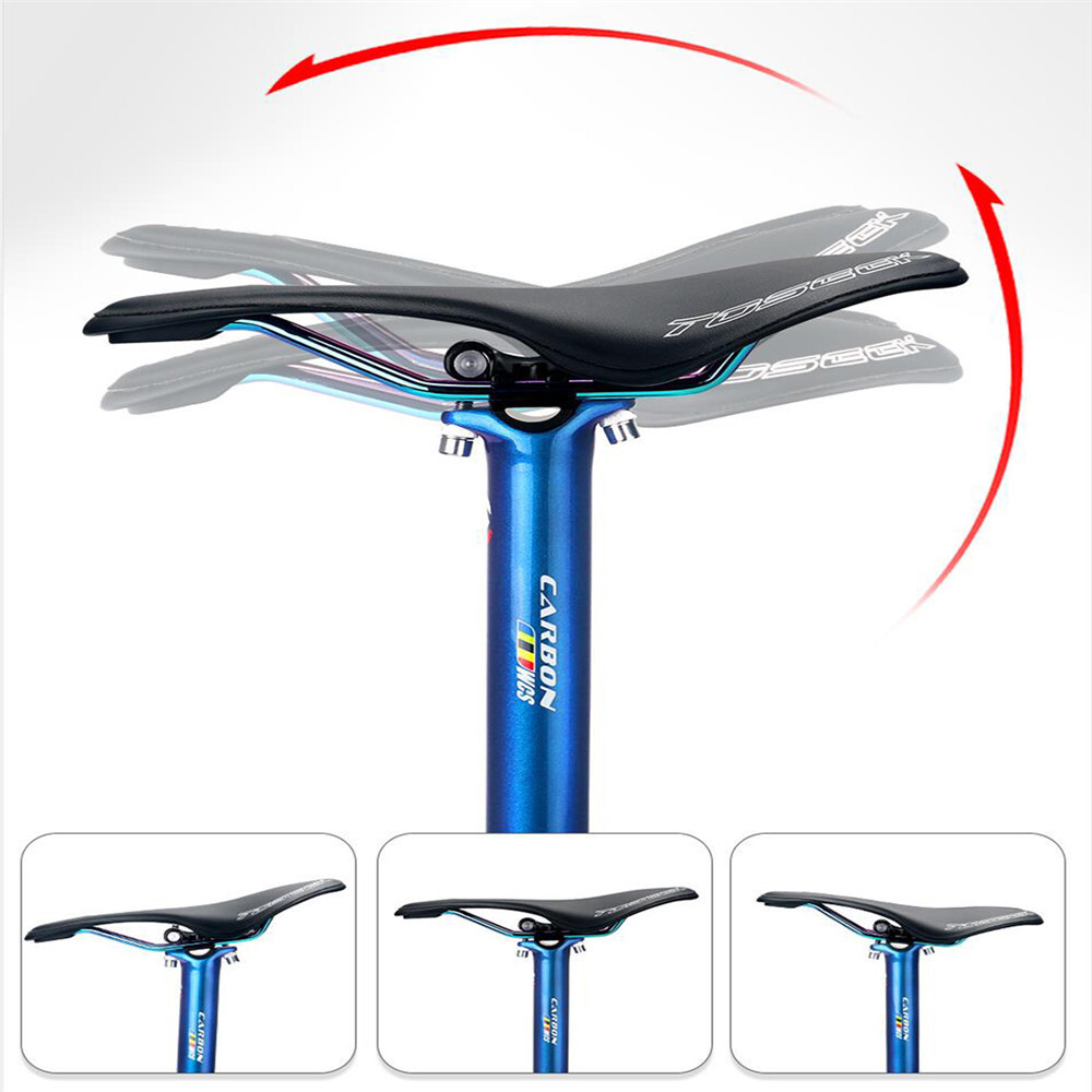 2026 Toseek Carbon Fiber MTB Road Bike Seatpost Bicycle 27.2/30.8/31.6*350/400mm