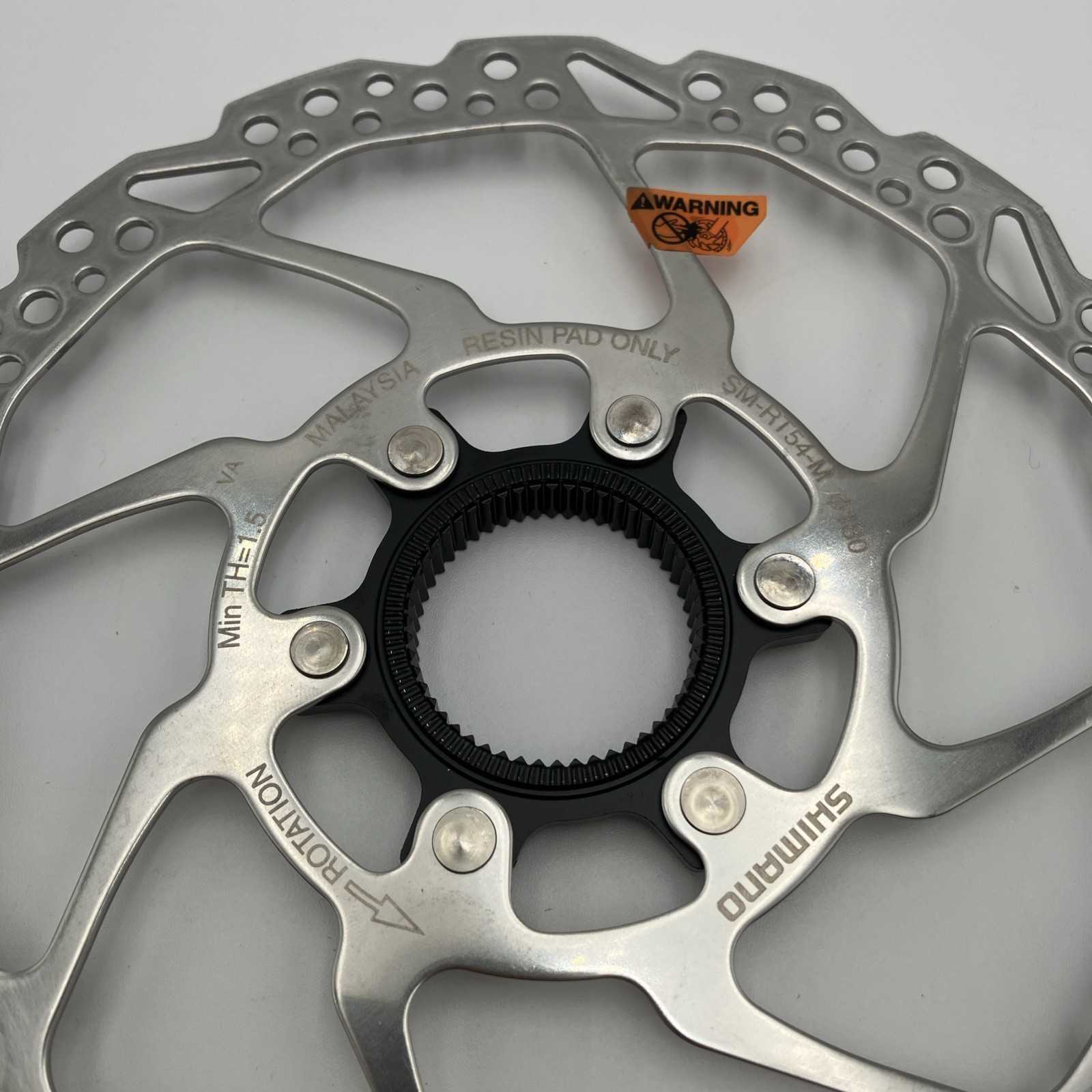 Shimano Deore SM-RT54-M Disc Brake Rotor 180mm Center Lock For Resin Pads Only