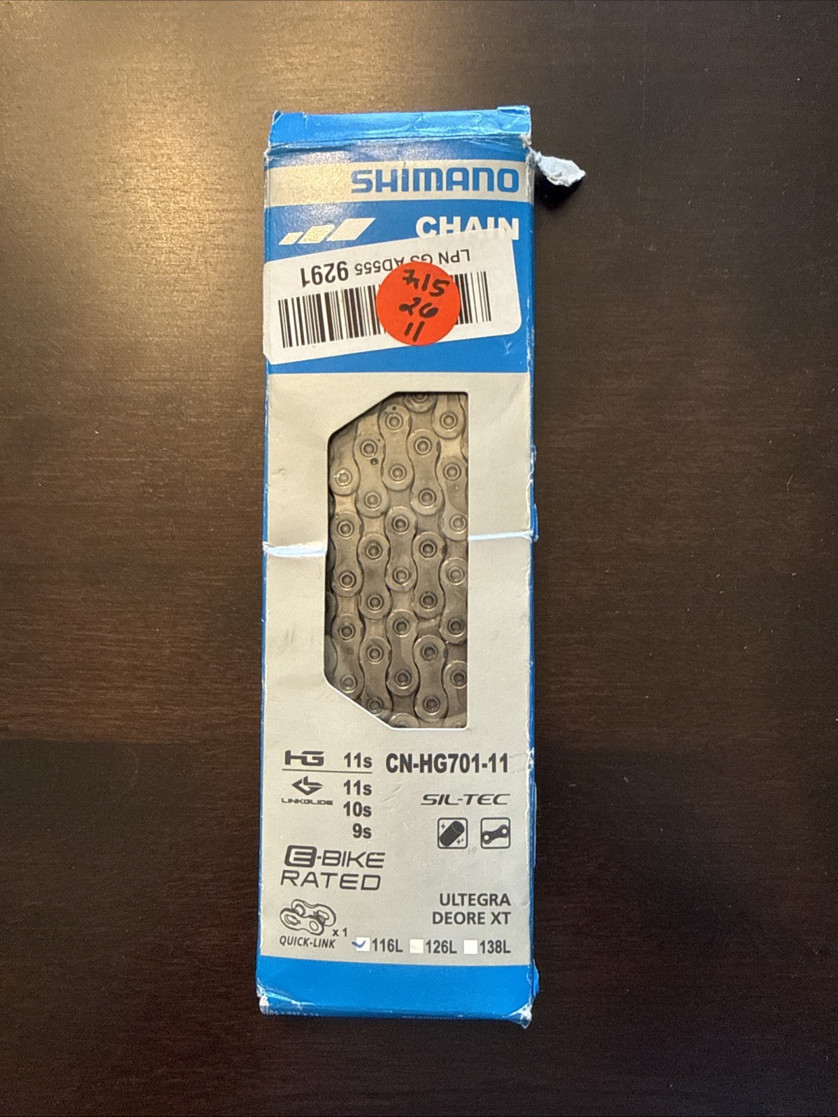 Shimano Chain CN-HG701-11 Quick Link 116L