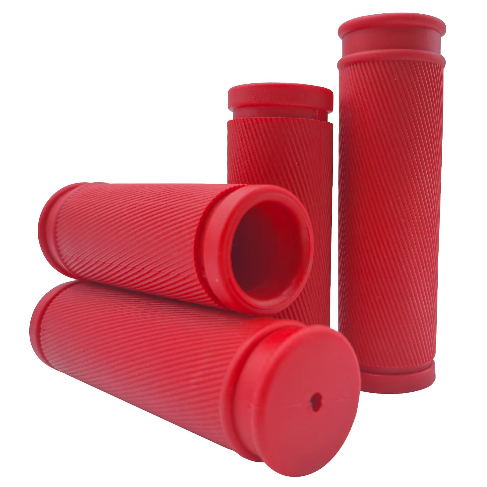4Pcs Bicycle Handlebar Grips 85mm 105mm TPR Rubber Short Fit Twist Shift