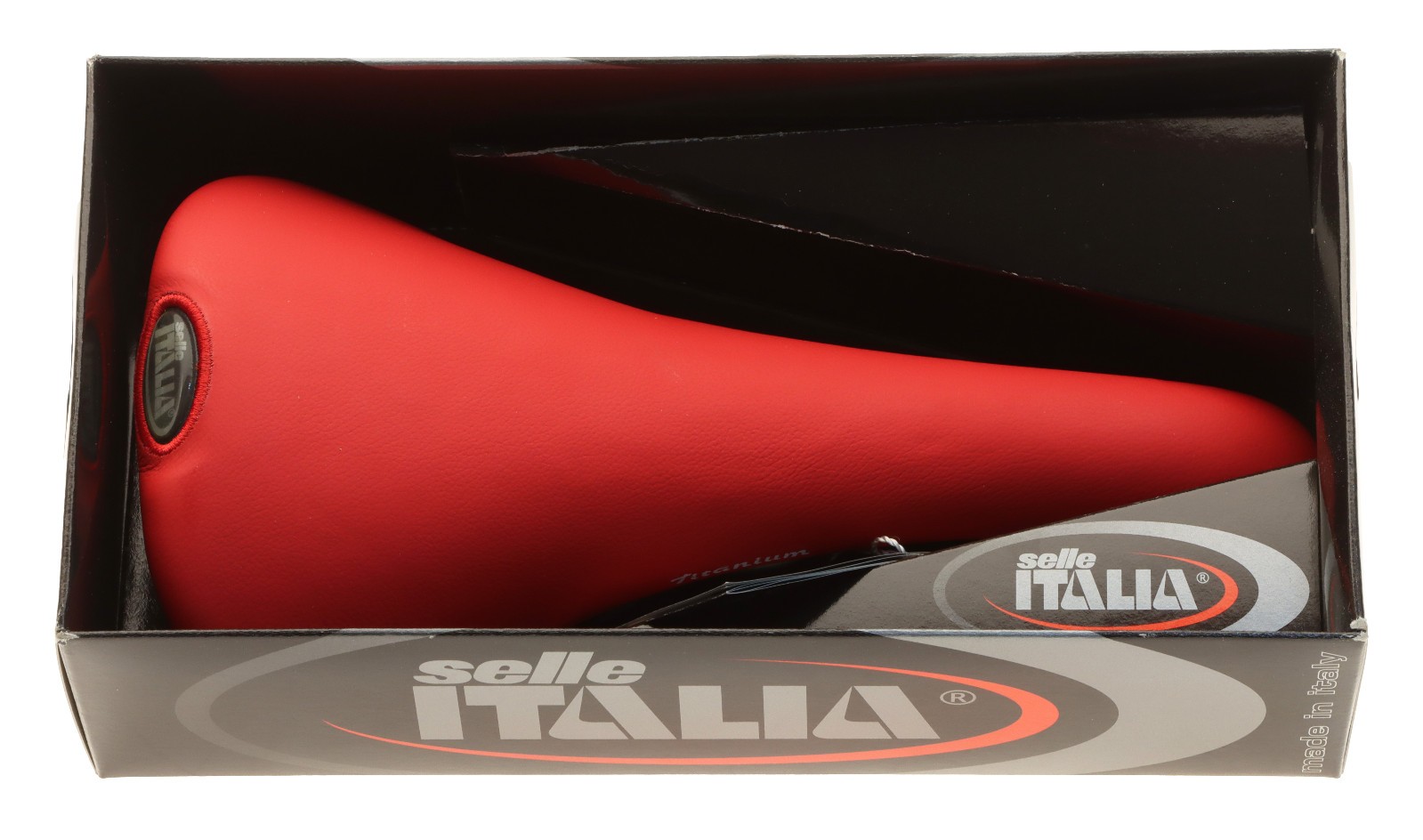 Selle Italia Flite Saddle Titanium Rail Calendar Red Leather 2002 NIB NOS NEW
