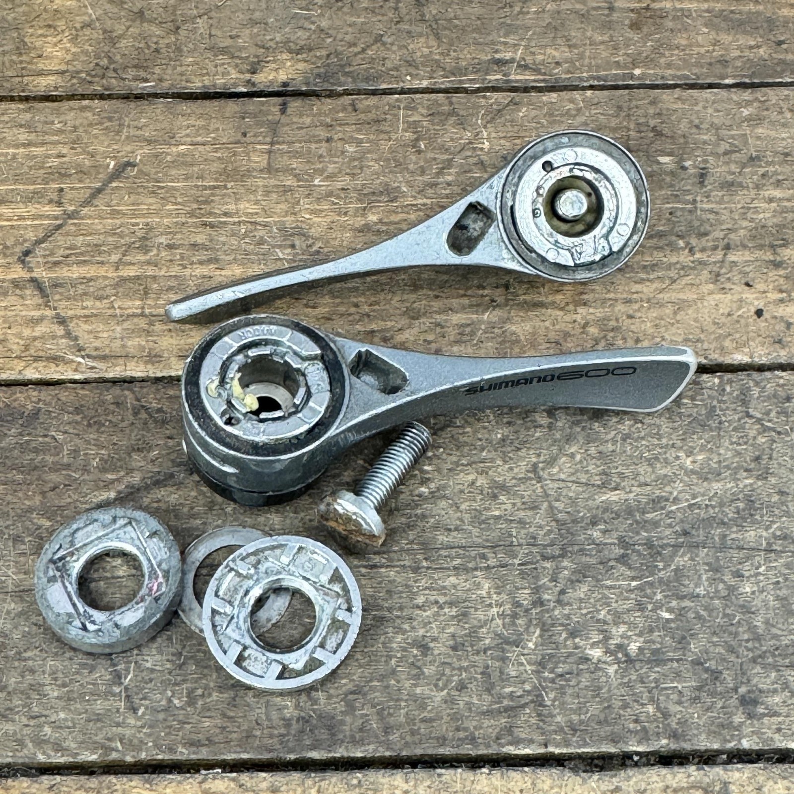 Vintage Shimano 600 Shift Levers 7s Down Tube SL-6400 Light Action Road PARTS