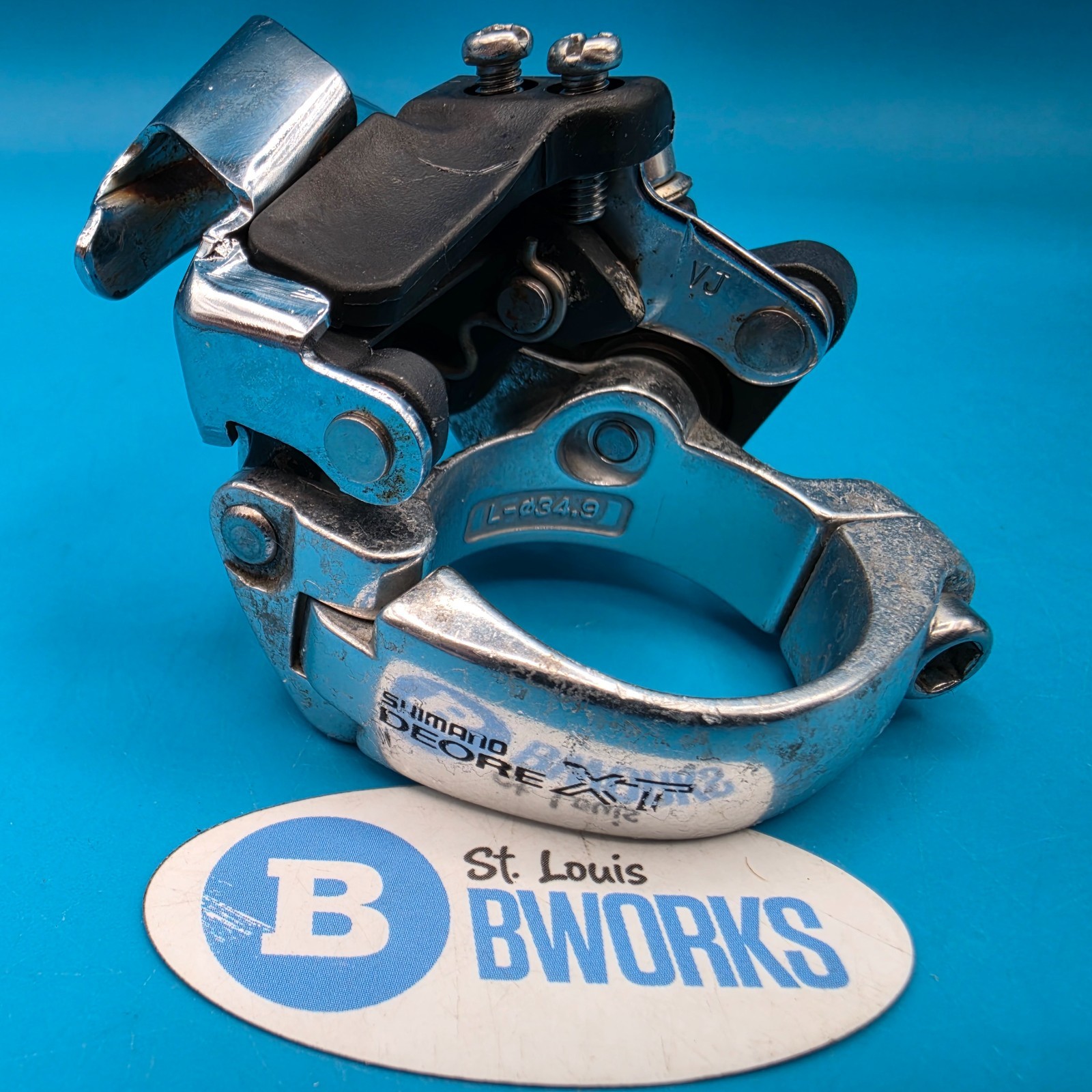 Vintage Shimano Deore XT FD-M739 Front Derailleur 34.9mm Clamp Bottom Pull g22