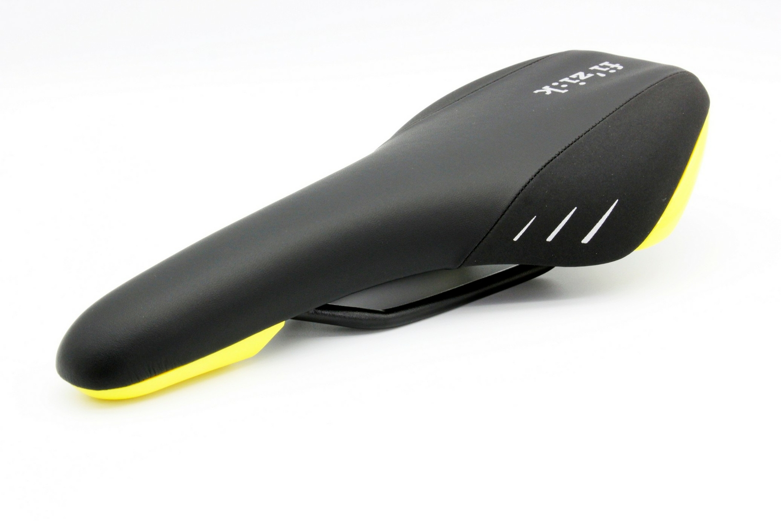 Fizik Nisene Road Mountain eBike MTB Bicycle Saddle Black Seat w/Yellow shell