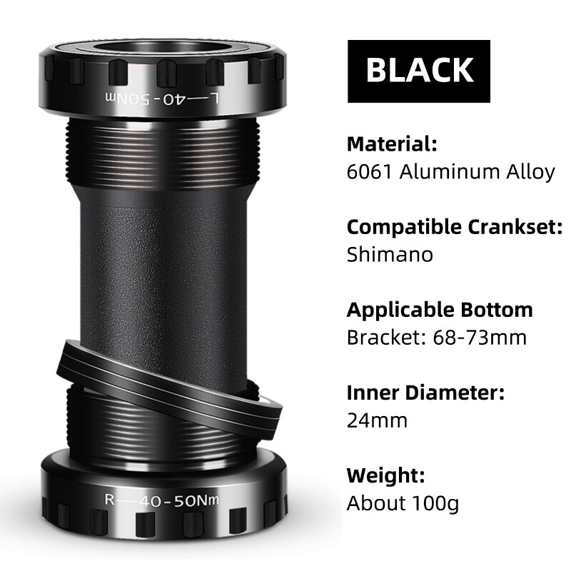 Aluminum Alloy Hollow Bike Bottom Bracket MTB Mountain Road Bike Sealed Bearing