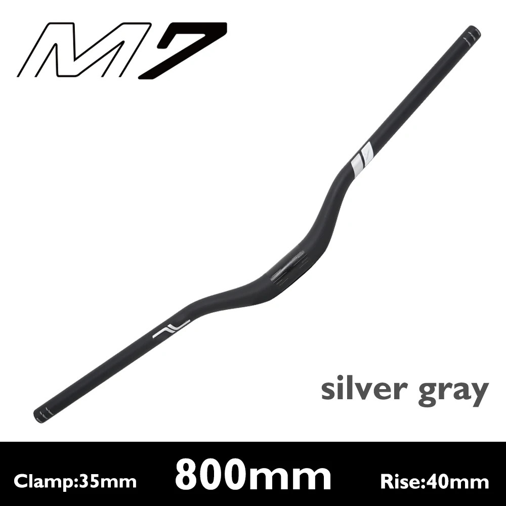 35mm Clamp Carbon Fiber MTB Riser Bar 10mm 25mm 40mm Rise External Cable Routing