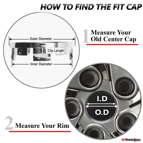4PCS 74mm Wheel Center Caps Compatible with Enkei RSV Wheels,OD: 2.91″(74 mm)