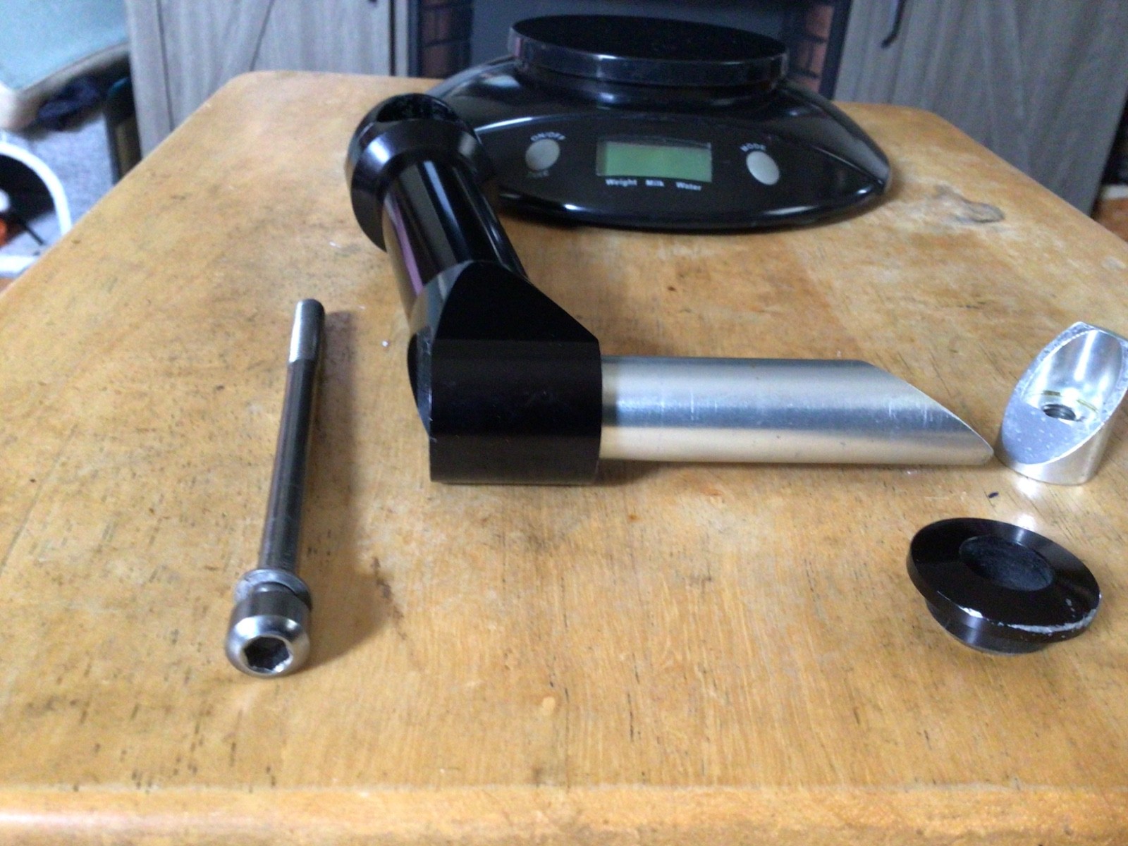 Ringle Quill Stem 1” x 130mm billet, MTB Kooka Ritchey 22.2 titanium bolt 258g