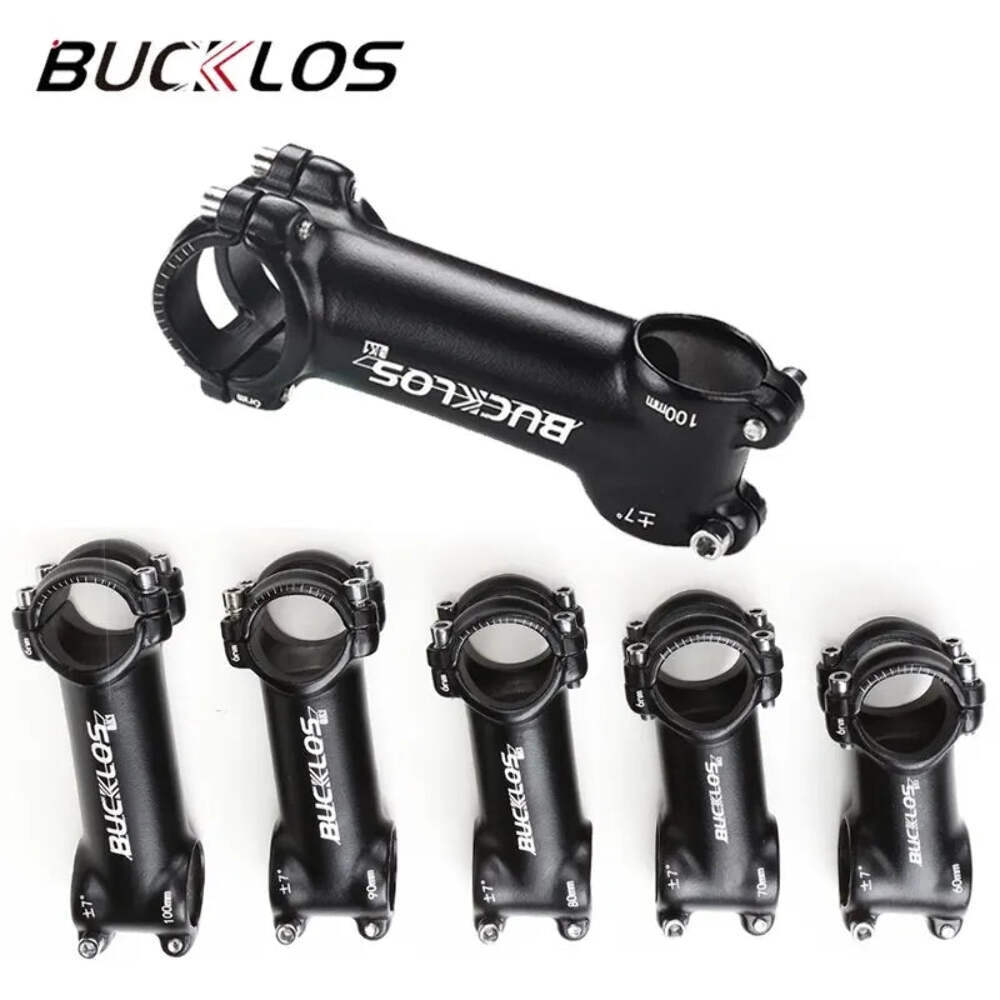 BUCKLOS 31.8mm Stem 7/17/22 Degree Mountain Bike Handlebar Stem 80/90/100mm Stem