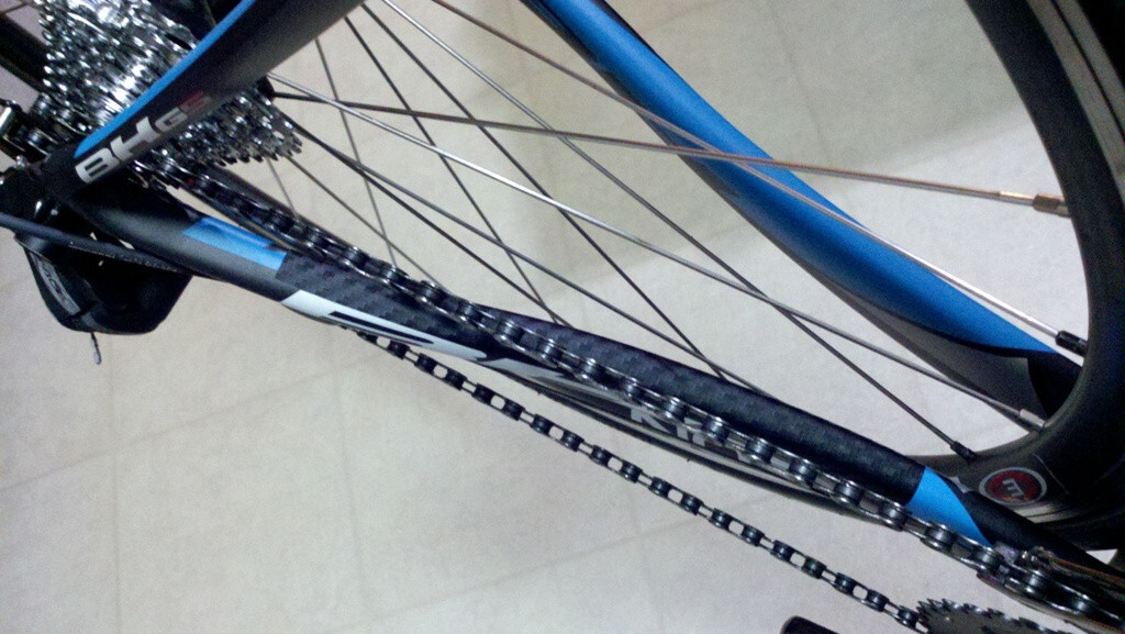 Carbon Fiber Bicycle Chainstay Protector + 2 Frame Patches 🚲Black Decal Sticker