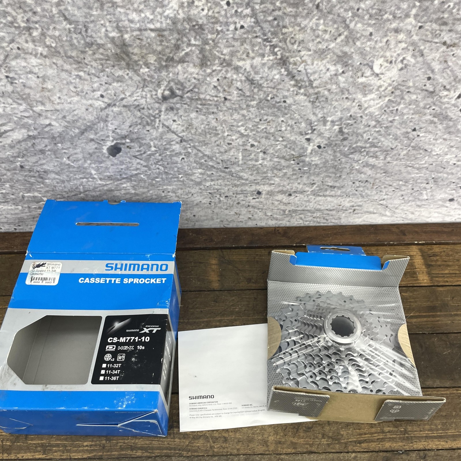 Shimano Deore XT CS-M771-10 Cassette 10-Speed 11-34T HG-X Dyna-Sys Japan MTB