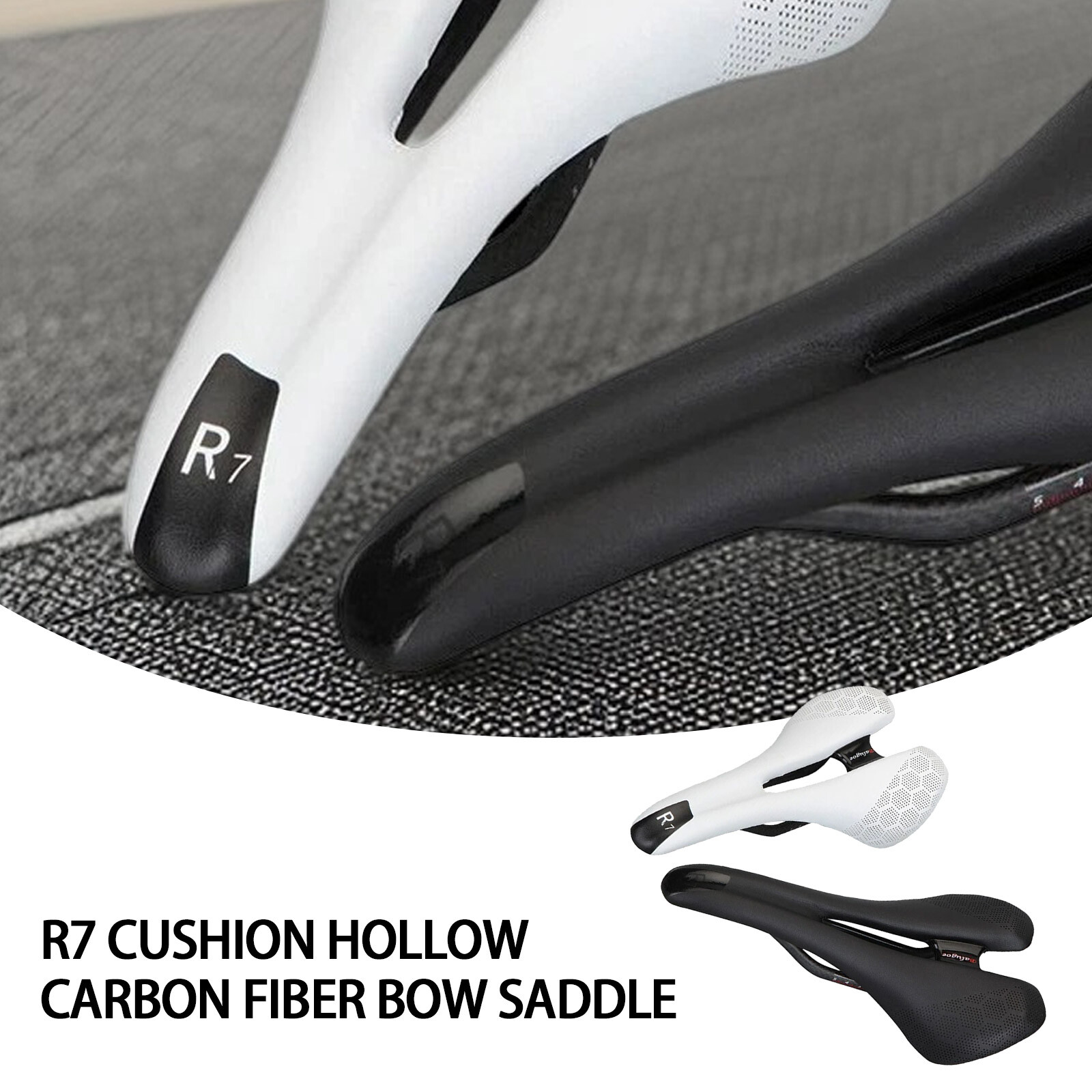 R7 Hollow 149g Carbon Fiber EVA Mtb Road Bike Seat Cushion Bicycle Saddle
