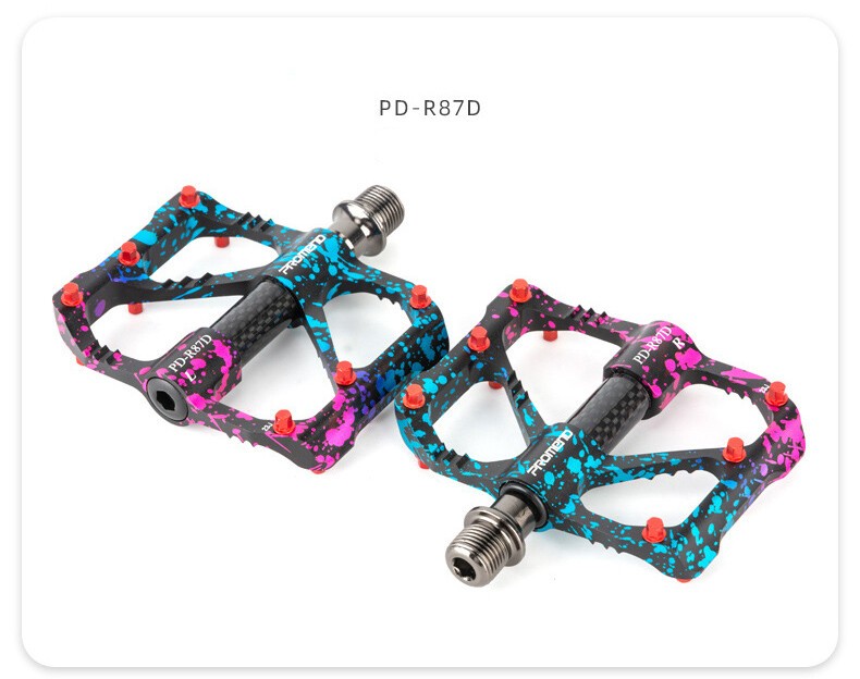 PROMEND Bicycle Riding Pedal Carbon Tube Sanpelin Colorful MTB Bicycle Pedal