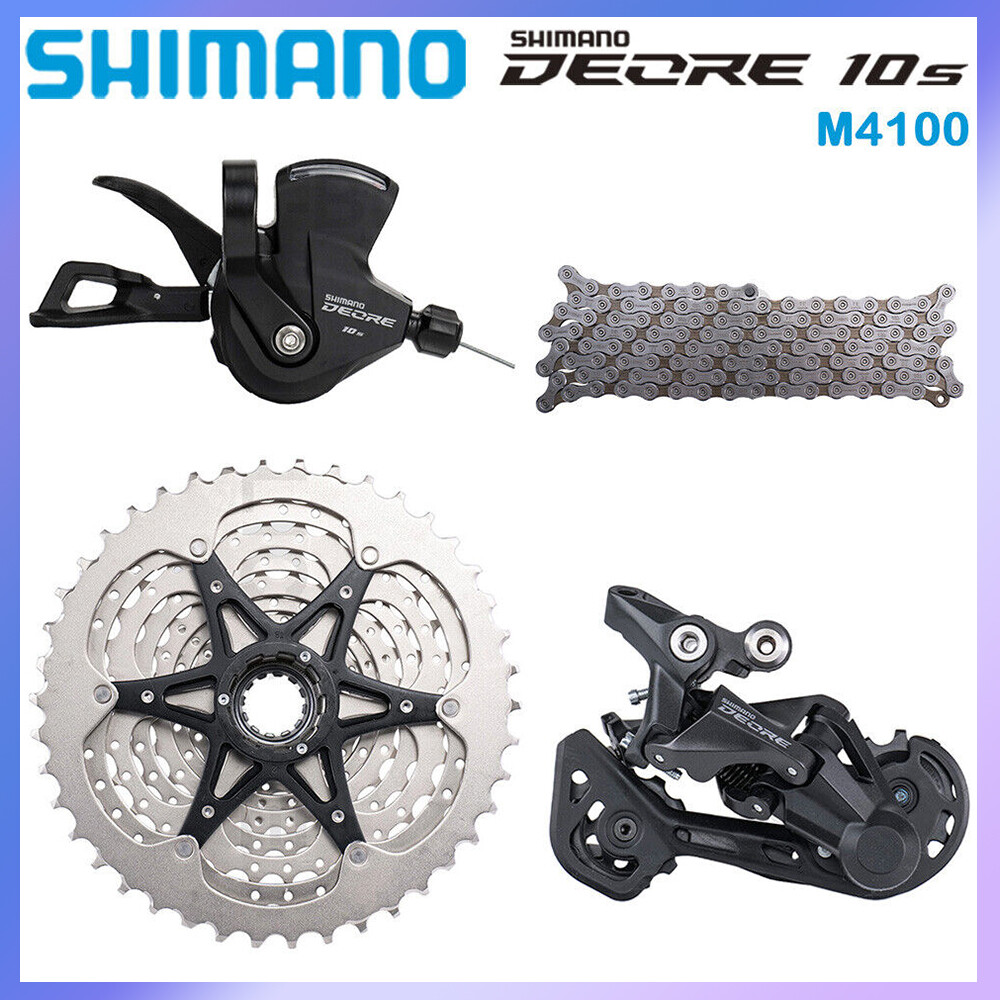 Shimano DEORE M4100 M4120 Groupset 10 Speed Rear Derailleur Shifter Cassette MTB