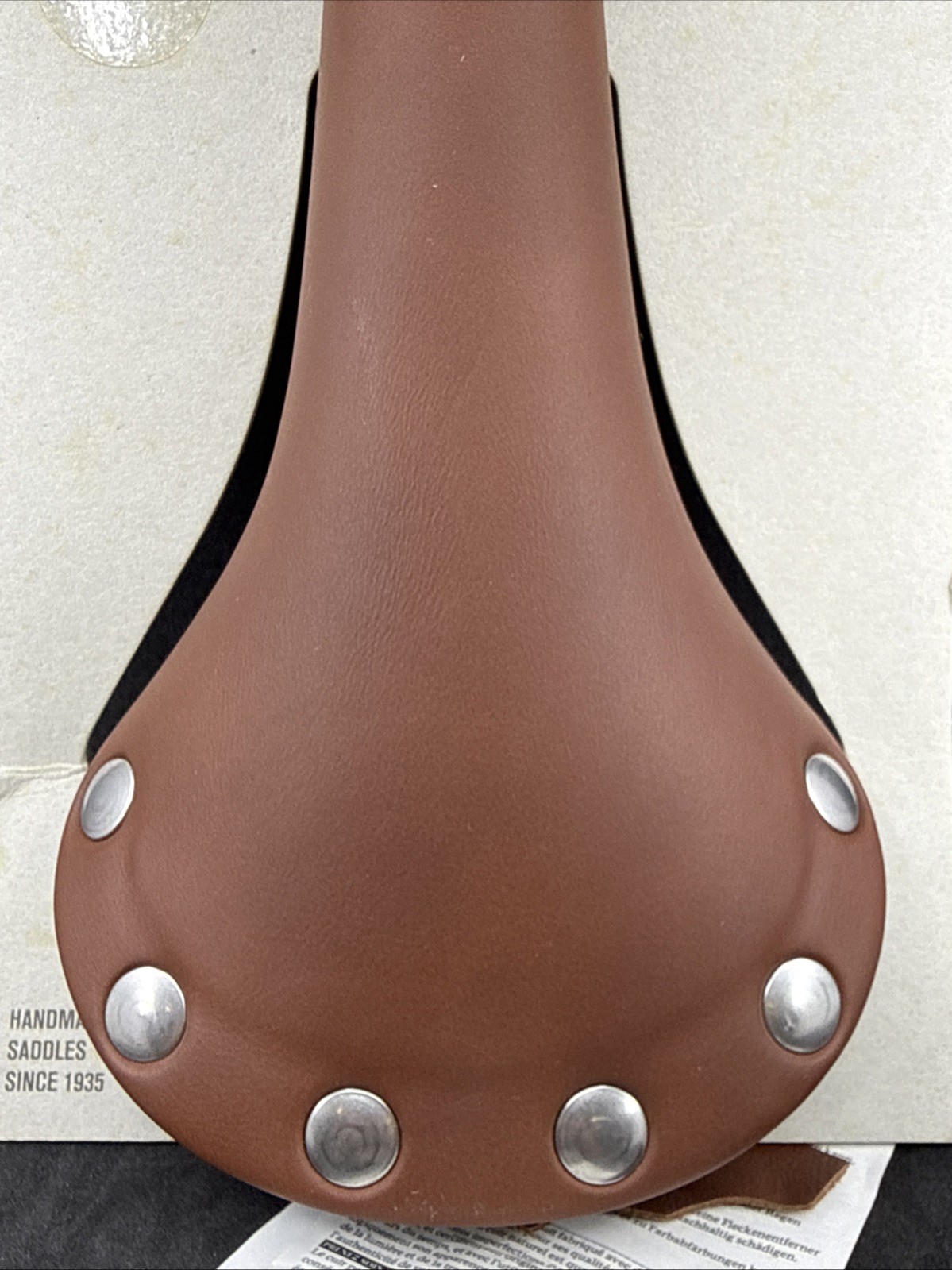 NOS Selle San Marco REGAL Brown Leather Saddle Chrome Accents Cro-Mo Rail