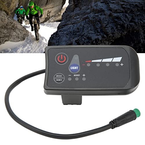 Electric Bike Power Display Meter Waterproof 5 Pin Interface ABS Housing 36V