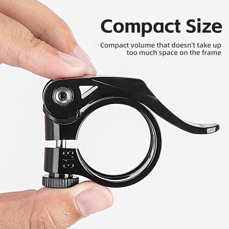 ROCKBROS Bike Seatpost Clamp MTB Quick Release Seat Post Collar 31.8/34.9mm